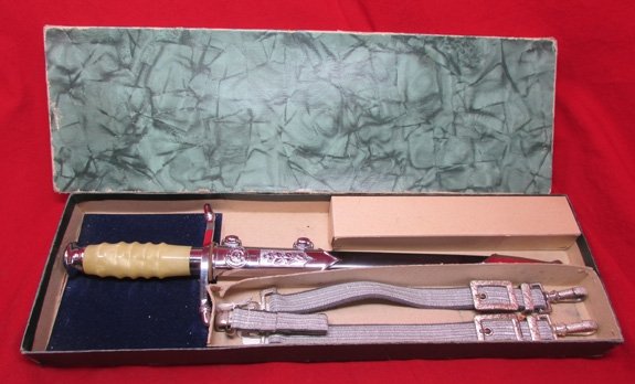  East German Cold War Army-Air Force Officers Dagger Set in Box — image 2
