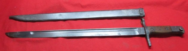  Japanese WWII Type 30 Bayonet and Scabbard, Tokyo Hourglass — image 6