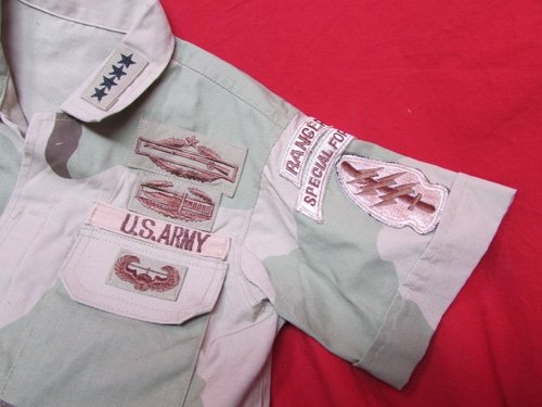  US Desert Storm Era, Child's Camouflage Shirt, 101st ABN, Four Star General — image 4