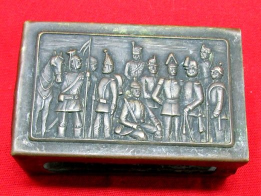  German Pre WWI Commercially Made Matchsafe, Cavalry, Artillery, Ulans, Jagers Etc. — image 4