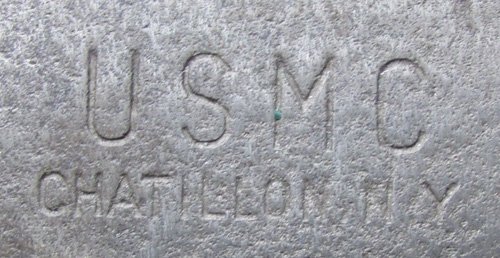  US WWII USMC Bolo Knife Chatillon Mfg, Boyt 43 Leather Scabbard — image 5