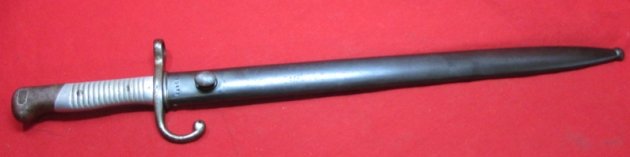 Argentine M1891 Mauser Bayonet, Aluminum Grip, Weyersberg Mfg, Matching Numbers — image 2