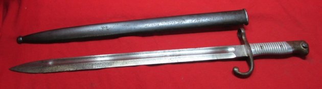 Argentine M1891 Mauser Bayonet, Aluminum Grip, Weyersberg Mfg, Matching Numbers — image 8