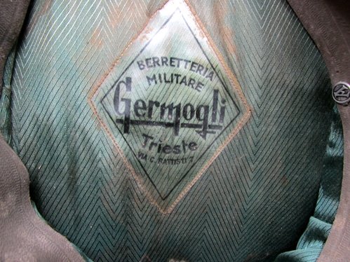  Italian WWII Army Officers Visor Hat, Capitain, Mining Troops — image 5