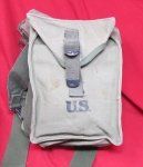 US WWII Spare Ammunition Pouch & Carrying Strap, 1944
