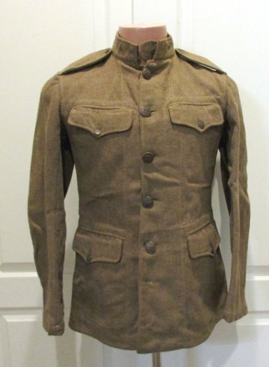 US WWI British Manufactured Wool Tunic, Sewn Pockets on Inside — image 2