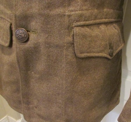  US WWI British Manufactured Wool Tunic, Sewn Pockets on Inside — image 6