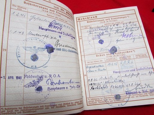  German WWII Army Wehrpass, Munster Soldier, WWII 1940-45 — image 6