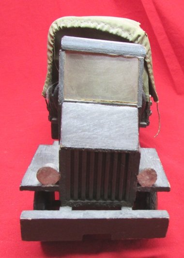  US WWII Era Handmade Deuce & Half Toy Truck — image 3