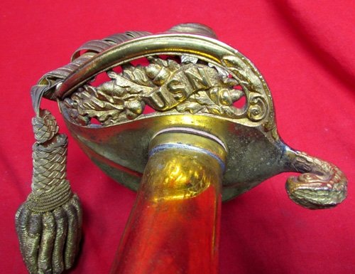  US Cold War Era, M1852 US Navy Officers Sword, USA MADE — image 3