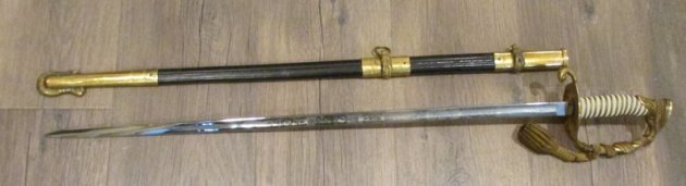  US Cold War Era, M1852 US Navy Officers Sword, USA MADE — image 8