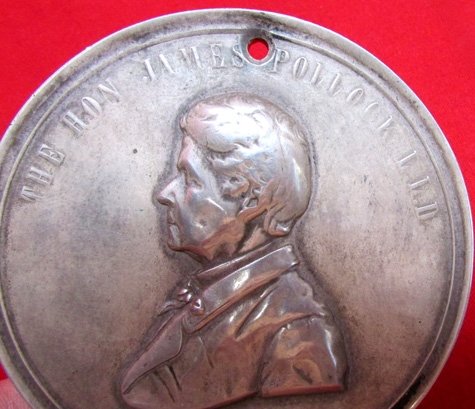  US Civil War Era Table Medal, James Pollock Gov of PA — image 3