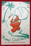 US 1943 Christmas Menu, B.T.C. No.4, Miami Beach Florida