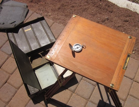  US WWI Army Engineer Sketching Table & Tripod, Cased, 1917 — image 11