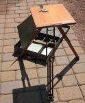 US WWI Army Engineer Sketching Table & Tripod, Cased, 1917