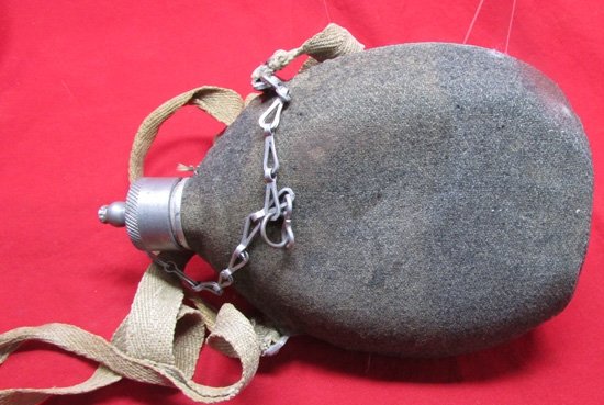  Italian WWII Era Canteen, Cover with Carrying Strap — image 3