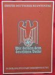 German WWII Postcard, 1st Civil Servants Day, Munich 1937