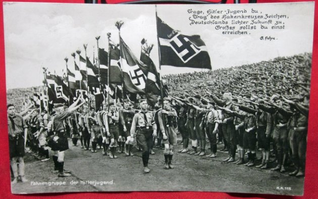  German WWII Postcard, Hitler-Youth, Oldenburg 1936 — image 2