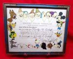 US WWII War Bond Certificate, Disney Artwork