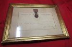 French Napoleonic War St Helena Medal & Document, 5th Dragoons …