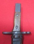 Japanese WWII Late Type 30 Bayonet, Wooden Scabbard, Toyoda Mfg.
