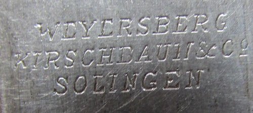  Argentine M1891 Mauser Bayonet, Brass Handle, WKC Mfg — image 6