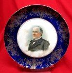 US President Memorial Wall Plate, William McKinley, Assassinated 1901