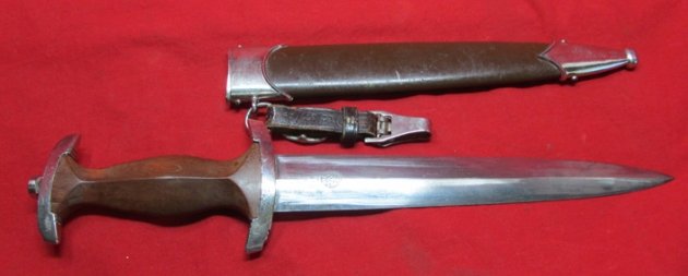  German WWII M1933 SA Enlisted Dagger, Transitional Model With Hanger, Anton Wingen Jr. — image 8