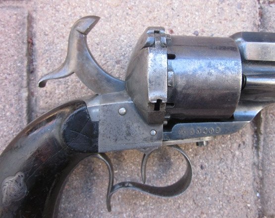  French Civil War Era, 1854 Model Lefaucheux Pinfire Pistol, 12mm — image 10