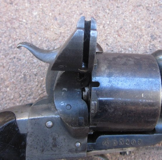  French Civil War Era, 1854 Model Lefaucheux Pinfire Pistol, 12mm — image 4