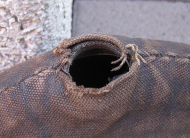  US Civil War-Indian Wars Issue Bullseye Canteen, Canvas Strap — image 6