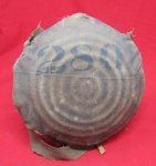 US Civil War-Indian Wars Issue Bullseye Canteen, Canvas Strap