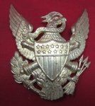 US Indian Wars Enlisted Artillery Dress Helmet Plate