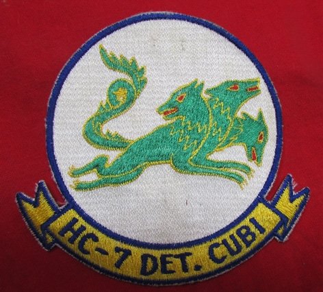  US Vietnam War Era US Navy Helicopter Support Jacket Patch, HC-7 Det CUB1 SSI — image 2