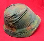 Swiss WWII-Cold War Era M18-40 Steel Helmet & Camouflage Cover