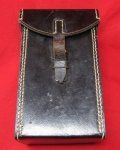German WWII Black Leather Equipment Carrying Case 1942