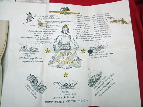  US WWI Identified Ephemera Lot, 3rd Division AEF, Utah Soldier — image 3