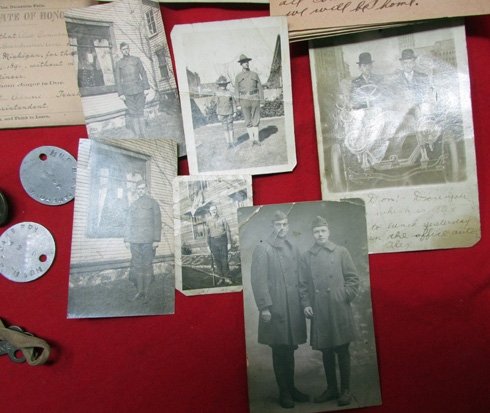  US WWI Doughboy Dog Tag, Paybook Lot, California Soldier, 40th Division — image 5