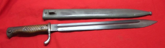  German WWI S98/05 Butcher Bayonet, 1920 Re-Issue, Bavarian Proof, 1917 — image 5