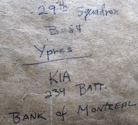  British/Canadian WWI Memorial Scroll, RFC Pilot, KIA September 1917 — image 5