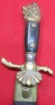 German 19th Century Clamshell Guard Hunting Cutlass & Scabbard, Horn …