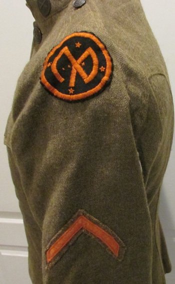  US WWI Army Enlisted Wool Tunic, Artillery Corporal, 27th Division — image 5