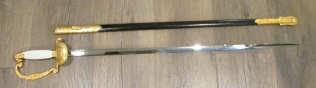  Honduran Military School Sword, German Made, W.K.C. — image 7