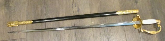  Honduran Military School Sword, German Made, W.K.C. — image 8