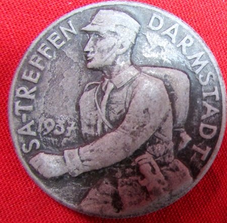  German WWII Tinnie, SA Treffen, Darmstadt 1937 — image 2