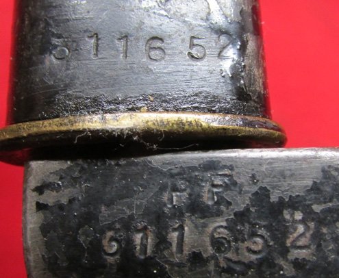  British Korean War Era, No 9 MK1 Bayonet, RSAF Enfield-53 — image 3