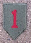 US WWII Army SSI, 1st Infantry Division, The Big Red …