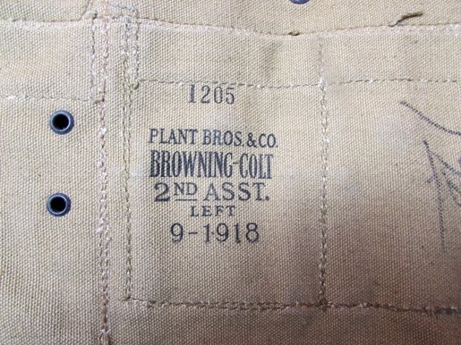  US WWI BAR 2nd Assistant Gunner's Belt, Plant Brothers 1918 — image 4