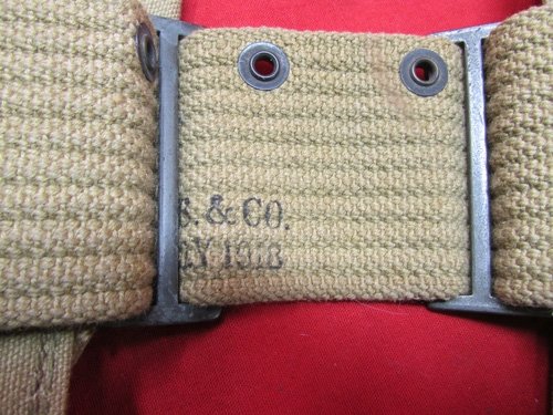  US WWI BAR 2nd Assistant Gunner's Belt, Plant Brothers 1918 — image 6