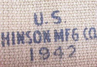  US WWII  M1936 Suspenders, Mixed Color Canvas, Hinson 1942 — image 4